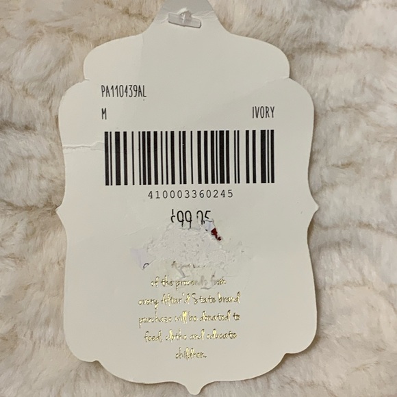 Altar’d State Ivory Waterfall Faux Fur Vest - Picture 9 of 9